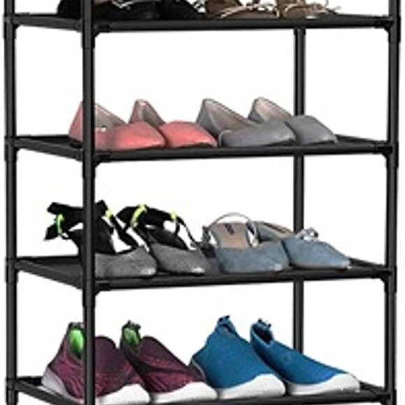 NEW 10 Tiers Shoe Rack 20-25 Pairs Sturdy Shoe Shelf - Picture 6 of 9